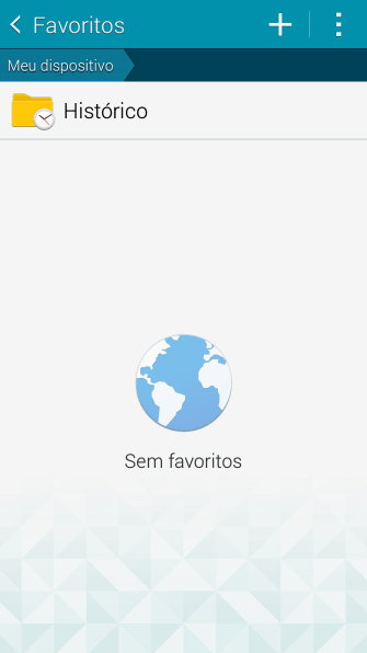 Pressione o ícone de adicionar favoritos. Pressione o ícone de adicionar favoritos.