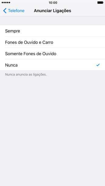 Pressione Sempre para ativara função, quando o modo silencioso estiver desativado. Pressione Sempre para ativara função, quando o modo silencioso estiver desativado.