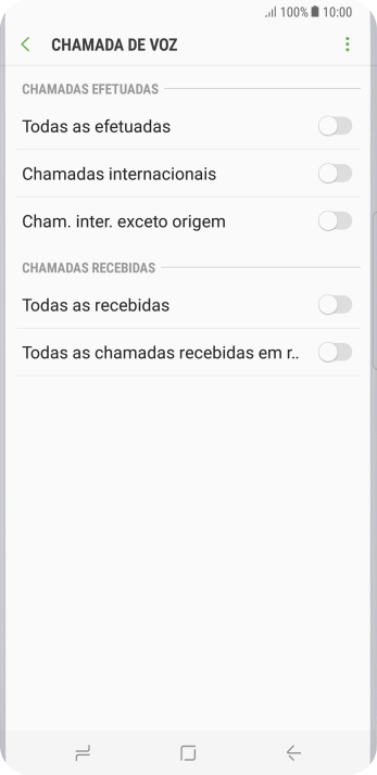 Pressione o indicador ao lado do tipo de bloqueio. Pressione o indicador ao lado do tipo de bloqueio.