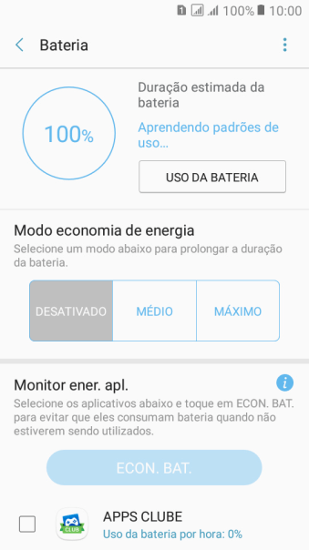 Pressione a configuração desejada. Pressione a configuração desejada.