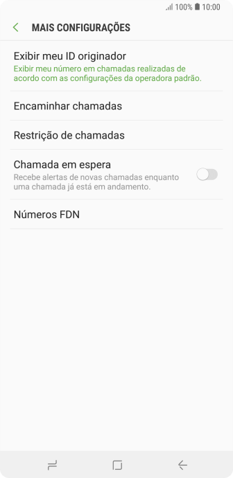 Pressione Encaminhar chamadas. Pressione Encaminhar chamadas.