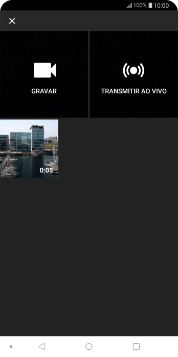 Pressione o vídeo desejado. Pressione o vídeo desejado.