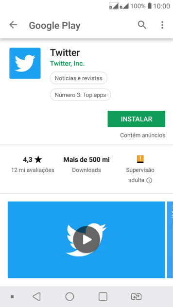 Pressione INSTALAR, e siga as indicações da tela para instalar o app. Pressione INSTALAR, e siga as indicações da tela para instalar o app.