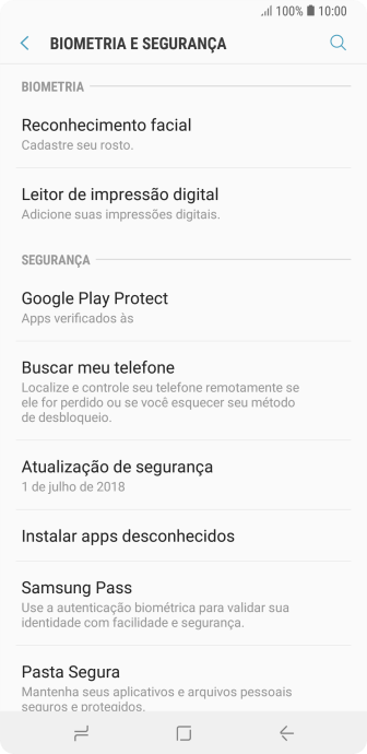 Pressione Leitor de impressão digital. Pressione Leitor de impressão digital.