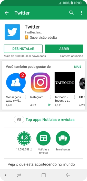 Pressione a tecla de início para finalizar e voltar à tela inicial. Pressione a tecla de início para finalizar e voltar à tela inicial.
