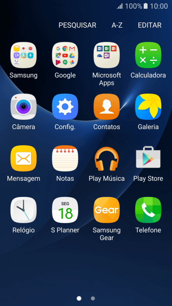 Pressione Samsung. Pressione Samsung.