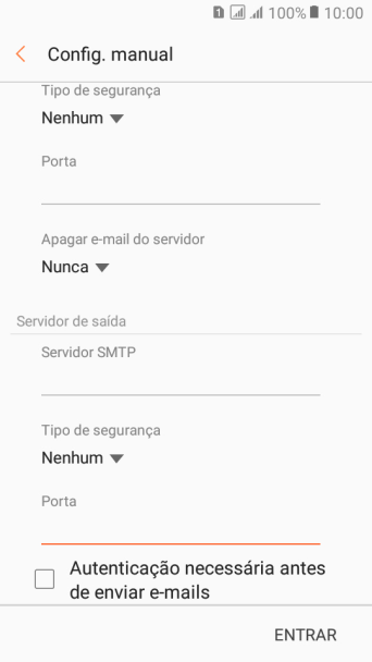 Pressione Autenticação necessária antes de enviar e-mails para ativar a função. Pressione Autenticação necessária antes de enviar e-mails para ativar a função.