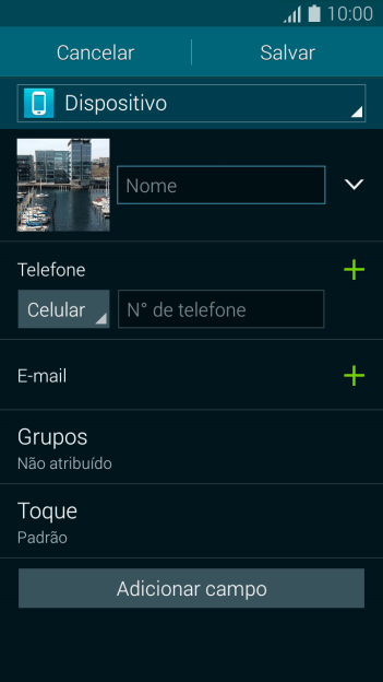 Pressione Nome, e digite o nome . Pressione Nome, e digite o nome .