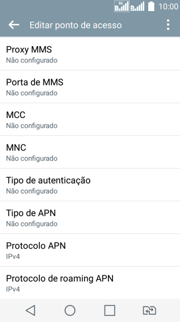 Pressione Proxy MMS. Pressione Proxy MMS.