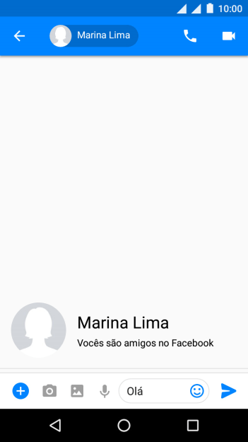 Pressione o ícone de enviar. Pressione o ícone de enviar.