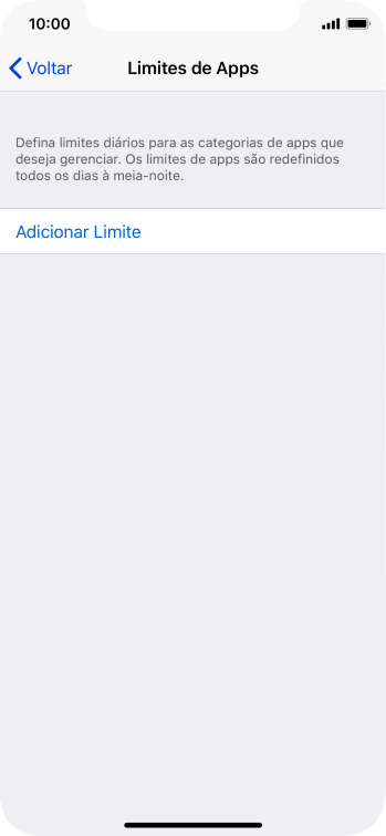 Pressione Adicionar Limite. Pressione Adicionar Limite.