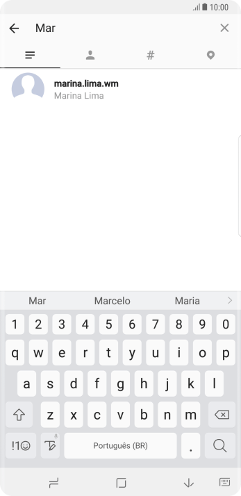 Pressione o usuário desejado. Pressione o usuário desejado.