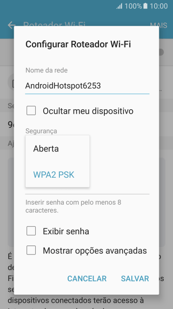 Pressione WPA2 PSK para proteger seu Roteador Wi-Fi com uma senha. Pressione WPA2 PSK para proteger seu Roteador Wi-Fi com uma senha.