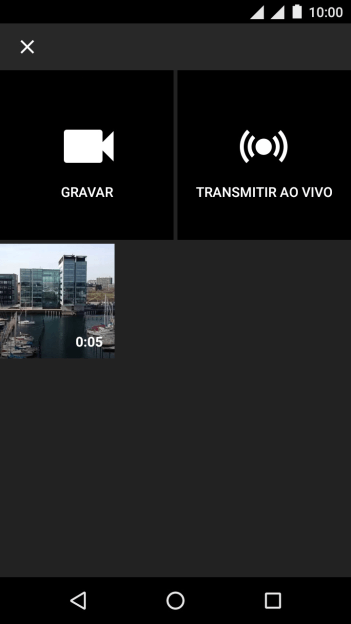 Pressione o vídeo desejado. Pressione o vídeo desejado.