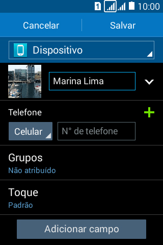 Pressione Nº de telefone, e digite o número de telefone. Pressione Nº de telefone, e digite o número de telefone.