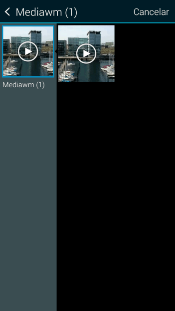 Pressione o vídeo desejado. Pressione o vídeo desejado.