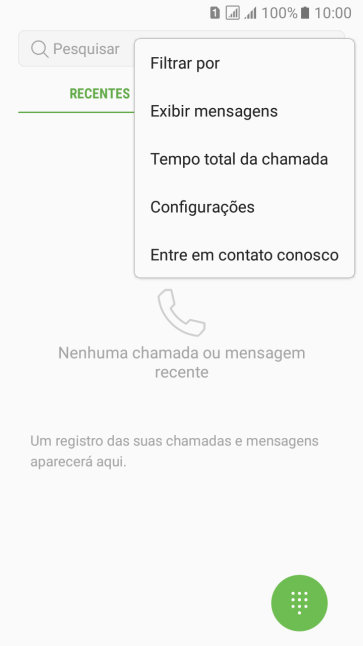 Pressione Configurações. Pressione Configurações.
