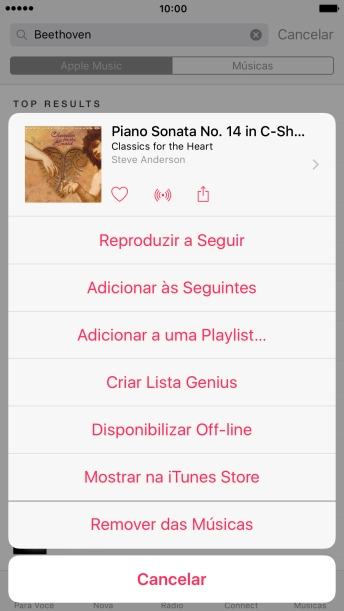 Pressione Adicionar a uma Playlist.... Pressione Adicionar a uma Playlist....