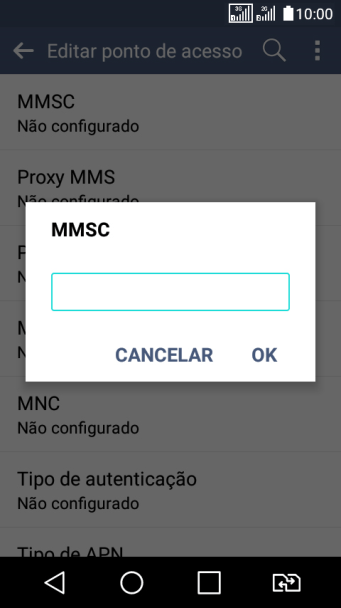 Digite http://mms.tim.br e pressione OK. Digite http://mms.tim.br e pressione OK.
