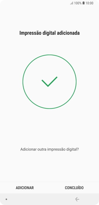Pressione CONCLUÍDO. Pressione CONCLUÍDO.