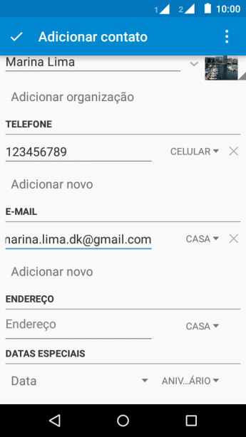 Pressione a lista suspensa do tipo de e-mail. Pressione a lista suspensa do tipo de e-mail.
