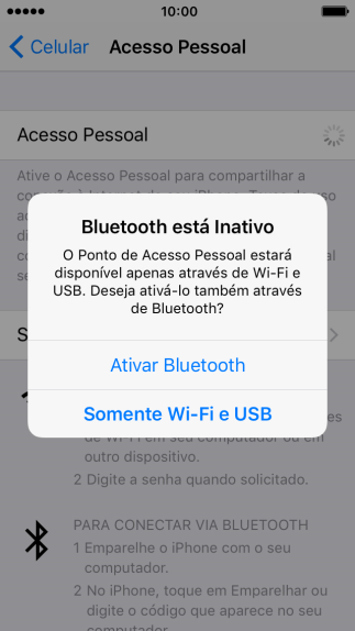 Pressione Somente Wi-Fi e USB. Agora está estabelecida a conexão de Internet do computador via celular. Pressione Somente Wi-Fi e USB. Agora está estabelecida a conexão de Internet do computador via celular.