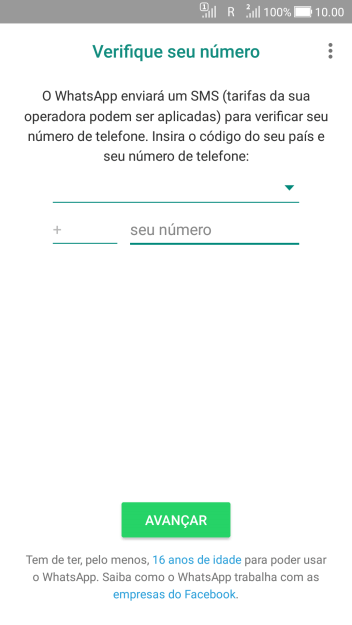 Pressione a lista suspensa. Pressione a lista suspensa.