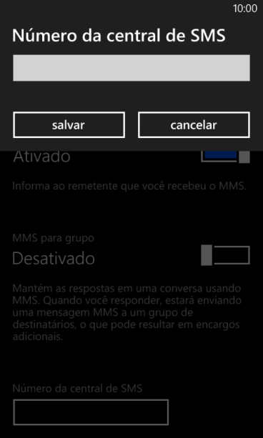 Se você é cliente TIM com DDD 11,12, 13, 14, 15, 16, 17, 18 ou 19, deve inserir +551181138200 e pressionar salvar. Se você é cliente TIM com DDD 11,12, 13, 14, 15, 16, 17, 18 ou 19, deve inserir +551181138200 e pressionar salvar.