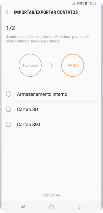 Pressione Cartão SIM. Pressione Cartão SIM.