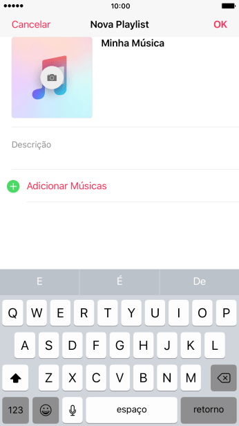 Pressione Adicionar Músicas. Pressione Adicionar Músicas.