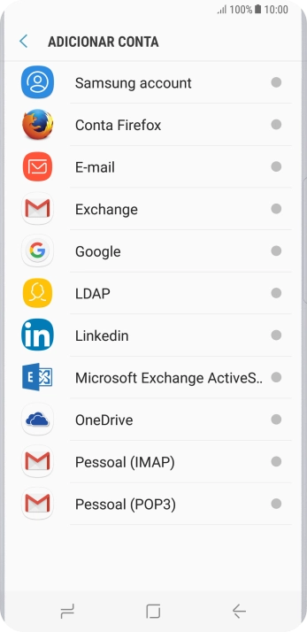Pressione E-mail. Pressione E-mail.