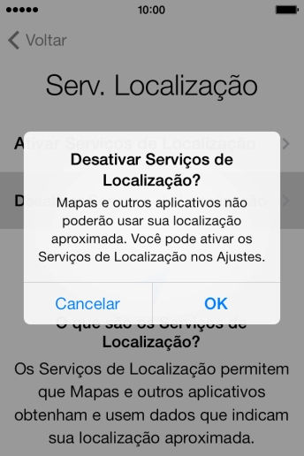 Se você desativar a função, deve pressionar OK. Se você desativar a função, deve pressionar OK.