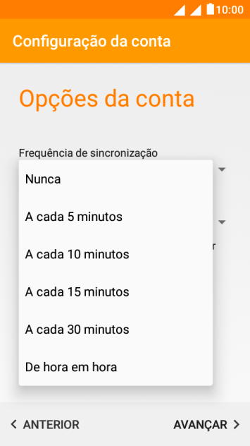 Pressione a configuração desejada. Pressione a configuração desejada.