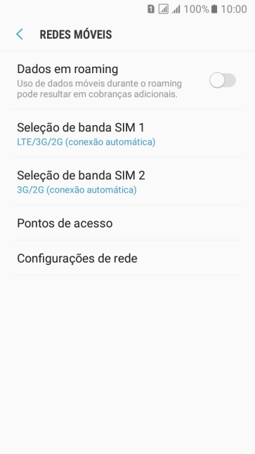 Pressione Configurações de rede. Pressione Configurações de rede.