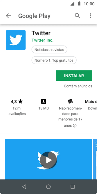 Pressione INSTALAR, e siga as indicações da tela para instalar o app. Pressione INSTALAR, e siga as indicações da tela para instalar o app.