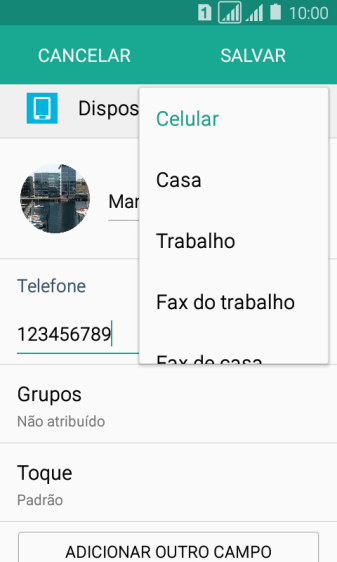 Pressione o tipo de número desejado. Pressione o tipo de número desejado.