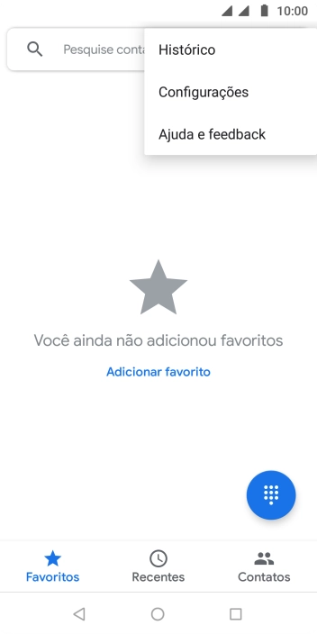 Pressione Configurações. Pressione Configurações.