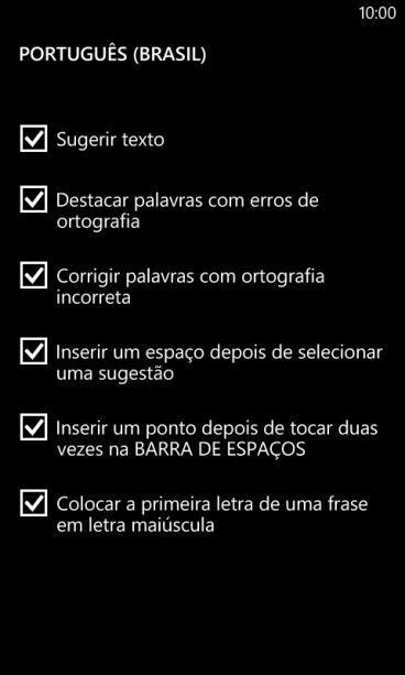 Pressione Sugerir texto para ativar a função. Pressione Sugerir texto para ativar a função.