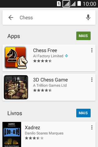 Pressione o app desejado. Pressione o app desejado.