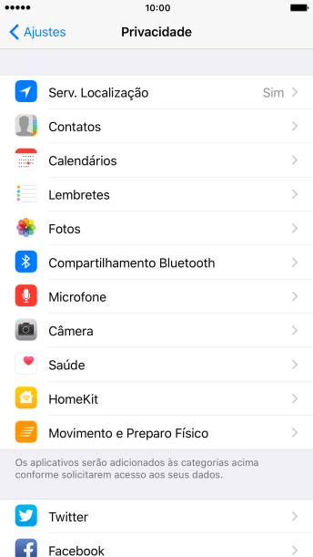 Pressione Serv. Localização. Pressione Serv. Localização.
