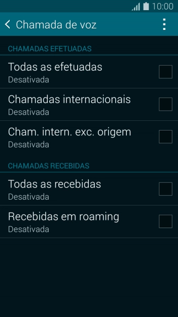 Pressione o tipo de bloqueio desejado. Pressione o tipo de bloqueio desejado.