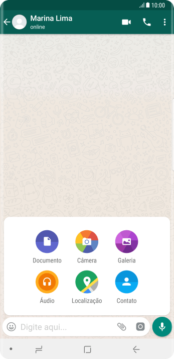 Pressione Galeria, e navegue até a pasta desejada. Pressione Galeria, e navegue até a pasta desejada.