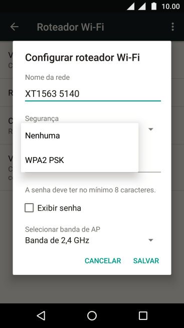 Pressione WPA2 PSK para proteger seu Roteador Wi-Fi com uma senha. Pressione WPA2 PSK para proteger seu Roteador Wi-Fi com uma senha.