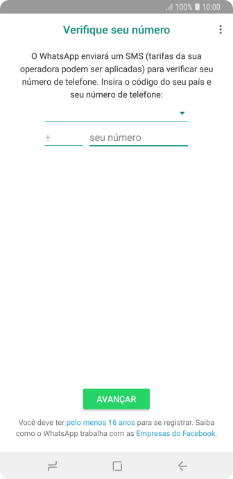 Pressione a lista suspensa. Pressione a lista suspensa.