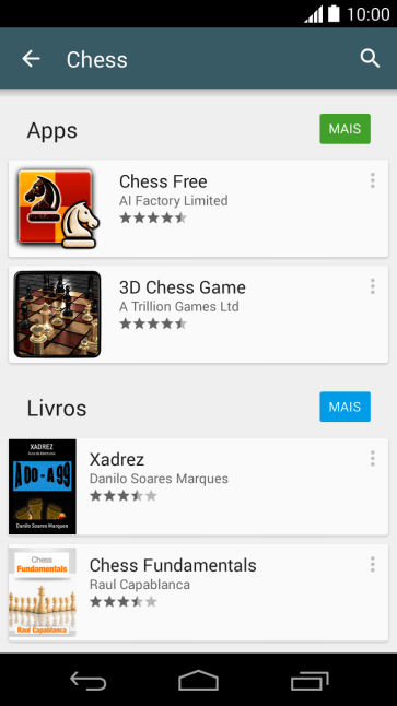 Pressione o app desejado. Pressione o app desejado.