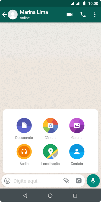 Pressione Galeria, e navegue até a pasta desejada. Pressione Galeria, e navegue até a pasta desejada.