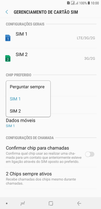 Pressione o chip desejado. Pressione o chip desejado.
