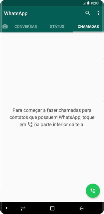 Pressione o ícone de chamada. Pressione o ícone de chamada.