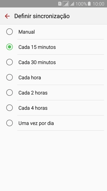 Pressione a configuração desejada. Pressione a configuração desejada.