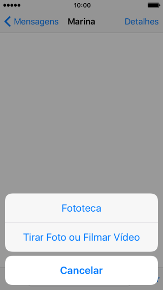 Pressione Fototeca e navegue até a pasta desejada. Pressione Fototeca e navegue até a pasta desejada.